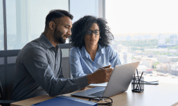 two financial professionals