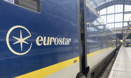 Eurostar train in station
