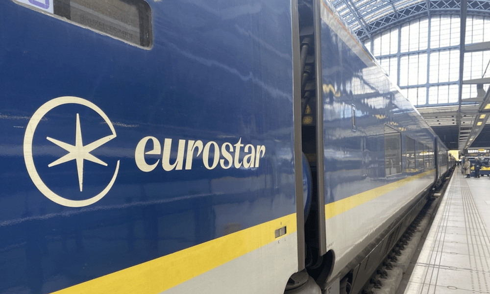 Eurostar train in station