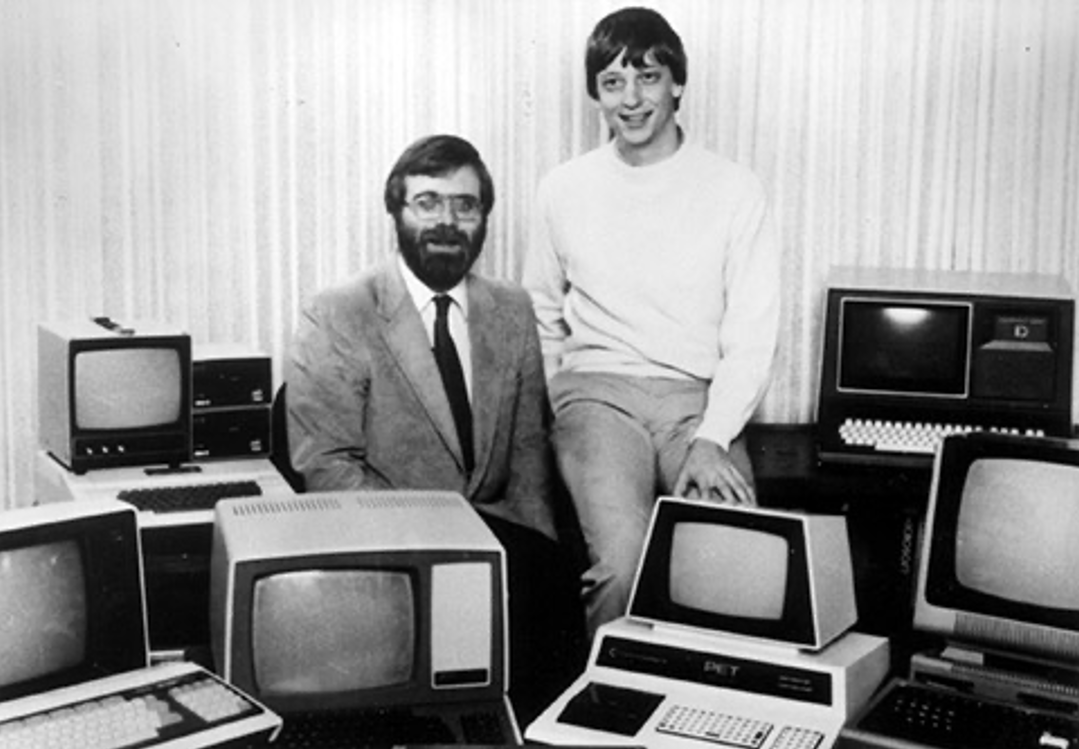 Microsoft founders Paul Allen and Bill Gates